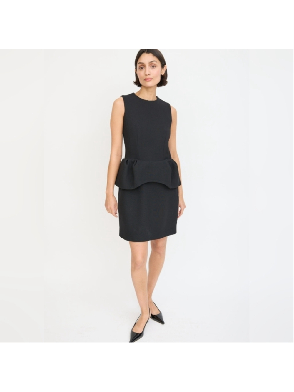 Marni black wool sleeveless midi dress size M(44) in EUC